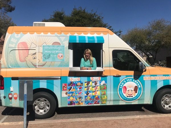 Leo's Ice Cream Phoenix ice cream truck with owner