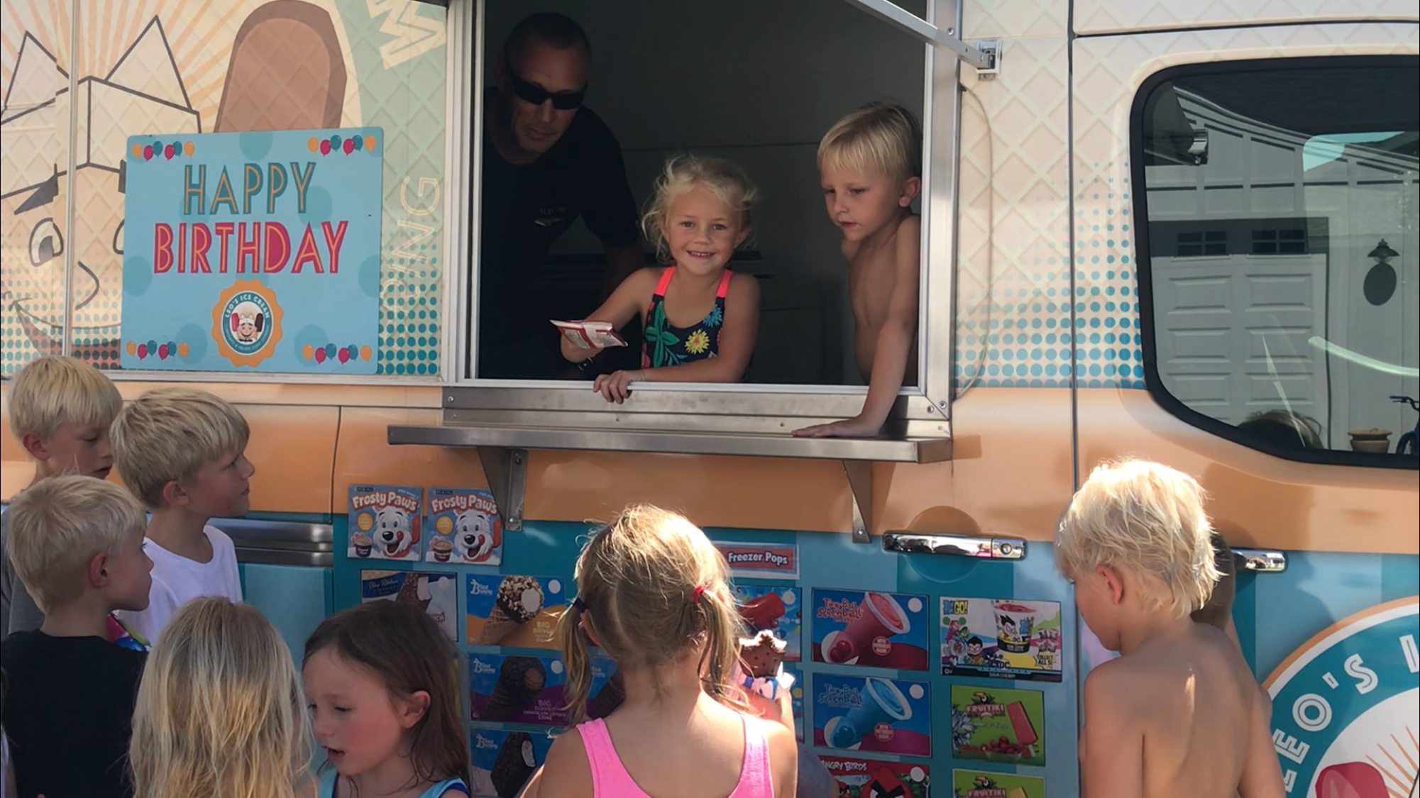Phoenix ice cream catering truck birthday party